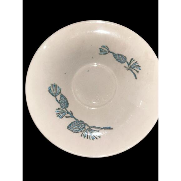 Marcrest Blue Spruce Pine Cone Saucers. Set Of 7. - Picture 4 of 6